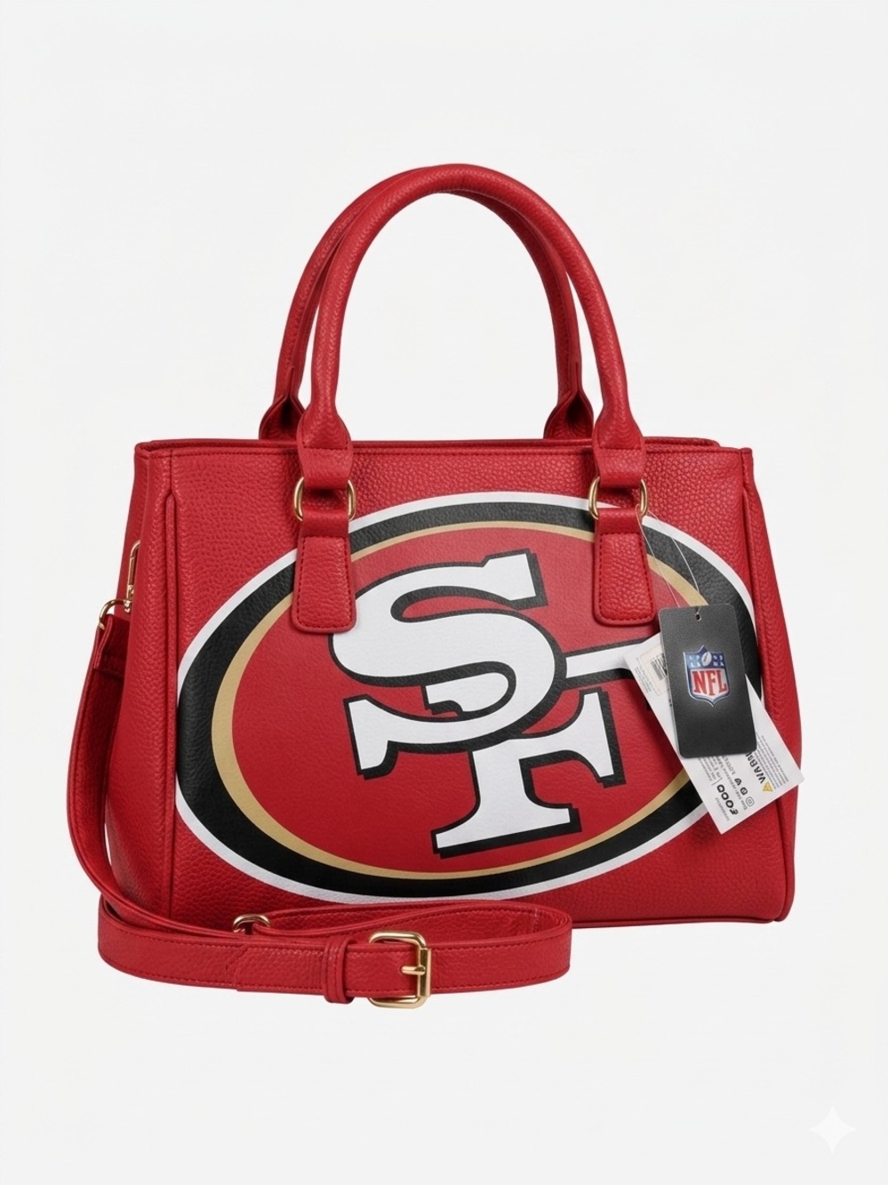 NFL Red San Francisco 49ers Logo Satchel